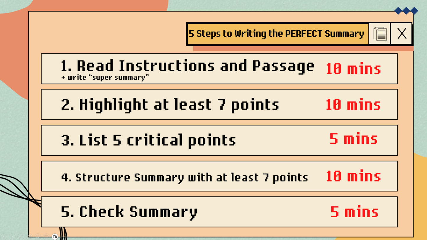 Summary Writing Guide (PDF + PPT) | CSEC English A