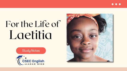 For the Life of Laetitia Analysis (PDF + PPT) | CSEC English B