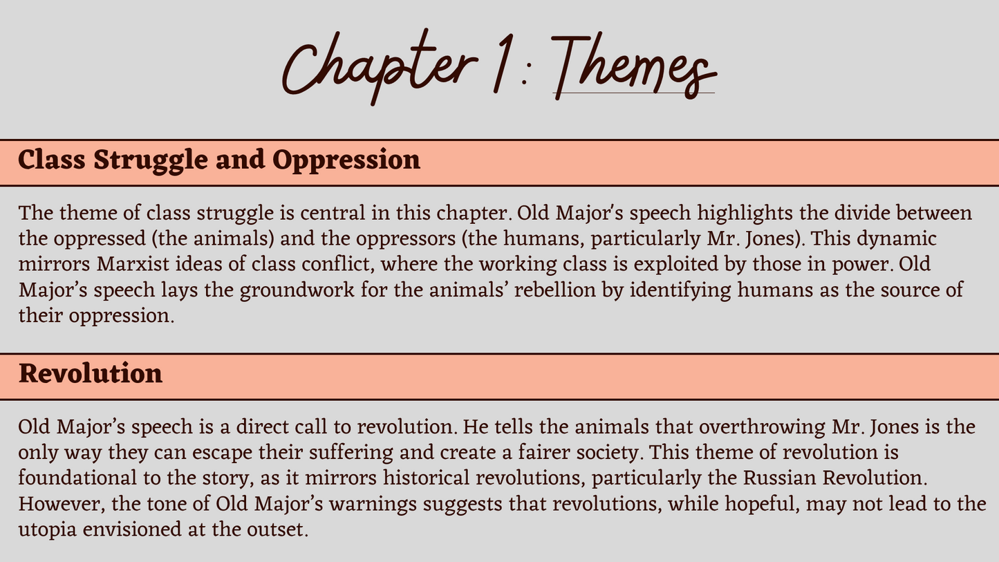 Animal Farm Analysis (PDF + PPT) | CSEC English B