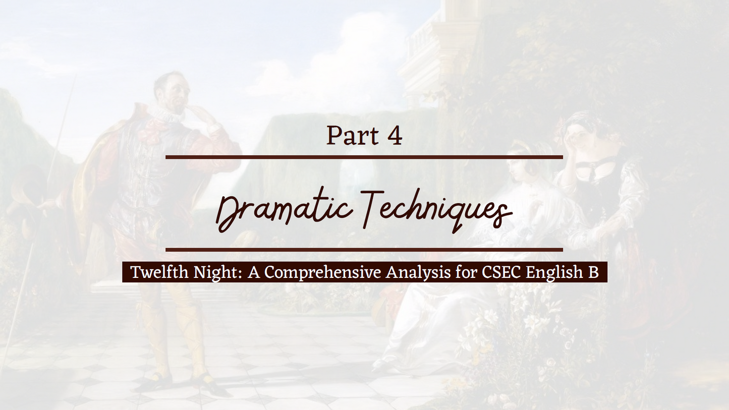 Twelfth Night Analysis (PDF + PPT) | CSEC English B